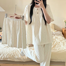 Cotton Three - piece Pajamas For Women Spring And Summer - Bay Buy Shopping