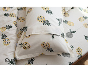 Cotton twill bed sheet, quilt cover and pillow case - Bay Buy Shopping