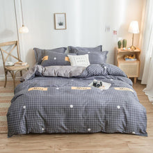 Cover Set Bed Cotton Quilt Bedsheet Bedding Duvet Fitted - Bay Buy Shopping