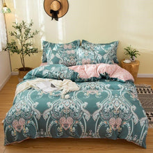 Cover Set Bed Cotton Quilt Bedsheet Bedding Duvet Fitted - Bay Buy Shopping