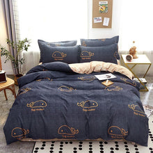 Cover Set Bed Cotton Quilt Bedsheet Bedding Duvet Fitted - Bay Buy Shopping
