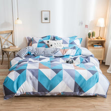 Cover Set Bed Cotton Quilt Bedsheet Bedding Duvet Fitted - Bay Buy Shopping
