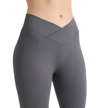 Cross Waist Thread Sports Tights Seamless - Bay Buy Shopping