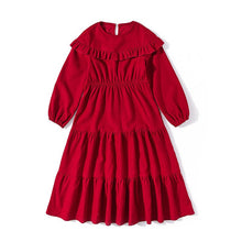 CUHK Girls Western Fashion Dress Long Sleeve Corduroy - Bay Buy Shopping