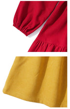 CUHK Girls Western Fashion Dress Long Sleeve Corduroy - Bay Buy Shopping