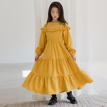 CUHK Girls Western Fashion Dress Long Sleeve Corduroy - Bay Buy Shopping
