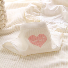 Girl Panties Love Meow Claw Mid-waist Cotton Briefs