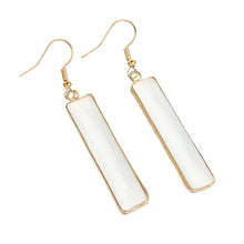 Design Natural Stone Opal Geometric Popular Earrings