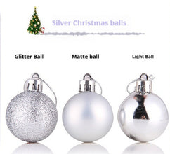 Christmas Ball Christmas Decorations 24 PCs Christmas Ball Set Christmas Tree Pendant