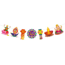 Diwali Party Decoration Hanging Flag Latte Art Happy Diwali