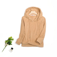 Breasted Drawstring Hoodie With Loose Fit