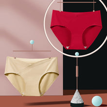 Female Plus Size Low Waist Seamless Ice Silk Briefs