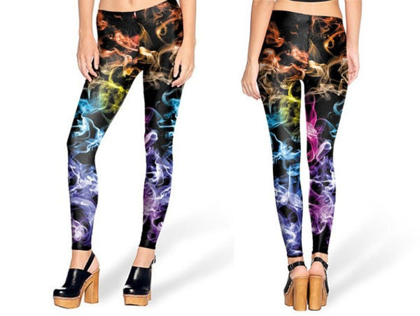 Digital Printed Slim - Fit Leggings - Bay Buy Shopping
