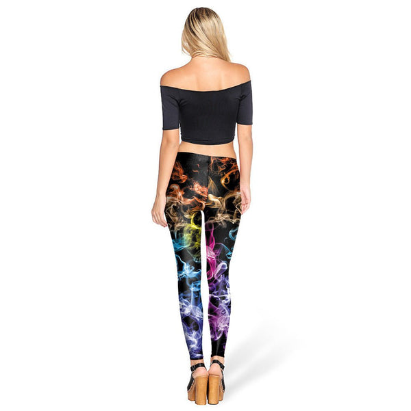 Digital Printed Slim - Fit Leggings - Bay Buy Shopping
