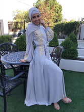 Dignified embroidery long dress with big swing - Bay Buy Shopping