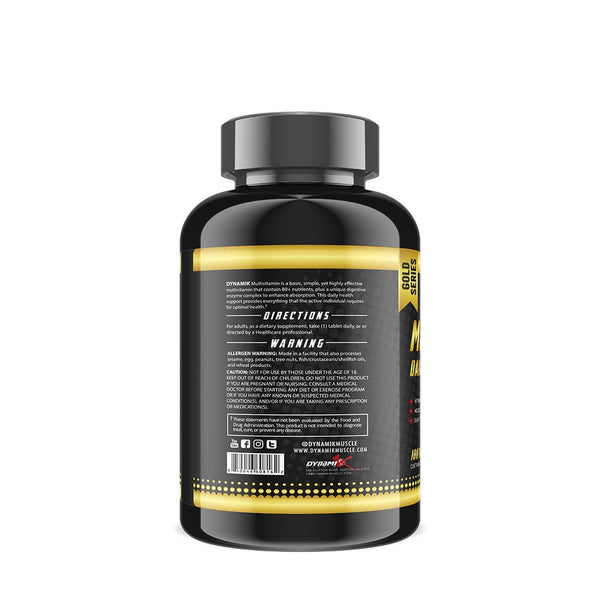 Dynamik Multivitamin Daily Health Support Gold Series 100 Tablets - Bay Buy Shopping