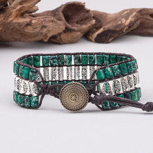 Purple Vintage Bohemian Style Cylindrical Braided Bracelet