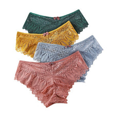 Women's Mid-waist Lace Butterfly Briefs