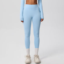 European And American High Waist Nude Feel Skin - friendly Tights Running Sports Fitness - Bay Buy Shopping