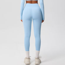European And American High Waist Nude Feel Skin - friendly Tights Running Sports Fitness - Bay Buy Shopping