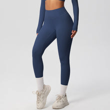 European And American High Waist Nude Feel Skin - friendly Tights Running Sports Fitness - Bay Buy Shopping