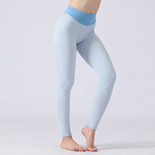 European And American Seamless Peach Hip Solid Color Honeycomb Pants - Bay Buy Shopping
