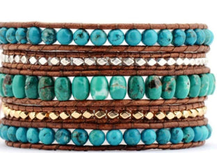 Natural Pine Stone Multi-layer Winding Bracelet