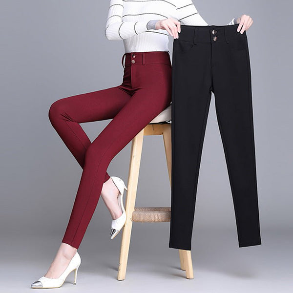 Fall Thin Autumn And Winter Plus Velvet Thick Trousers - Bay Buy Shopping