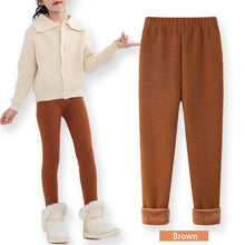 FallWinter Hot - selling Girls' Leggings Fleece - lined Warm Cropped Pants - Bay Buy Shopping