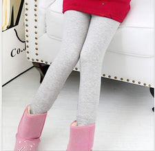 FallWinter Hot - selling Girls' Leggings Fleece - lined Warm Cropped Pants - Bay Buy Shopping
