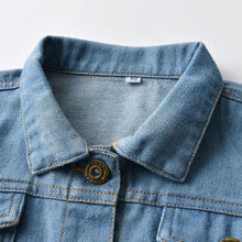Fashion Children's Lapel Denim Jacket Cardigan - Bay Buy Shopping