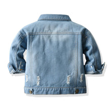 Fashion Children's Lapel Denim Jacket Cardigan - Bay Buy Shopping