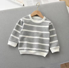 Fashion Children's Striped Pullover Long - sleeved T-shirt - Bay Buy Shopping