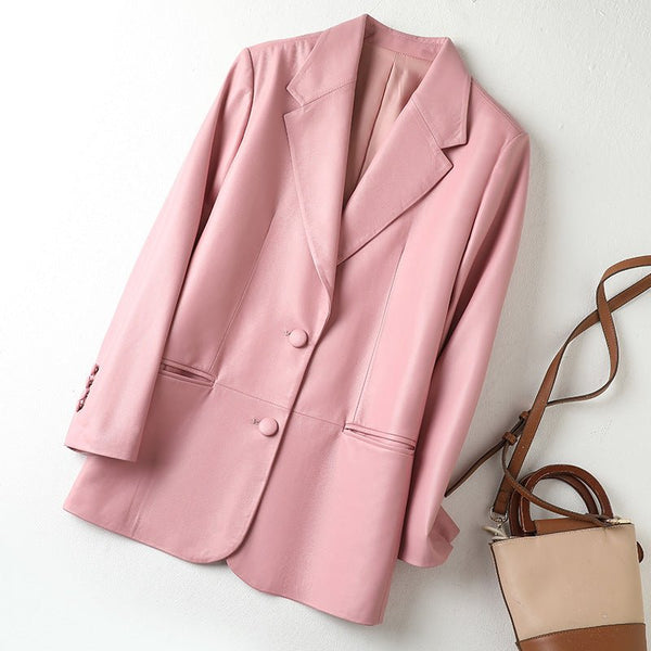 Female Suit Coat New Fashion Sheepskin - Bay Buy Shopping