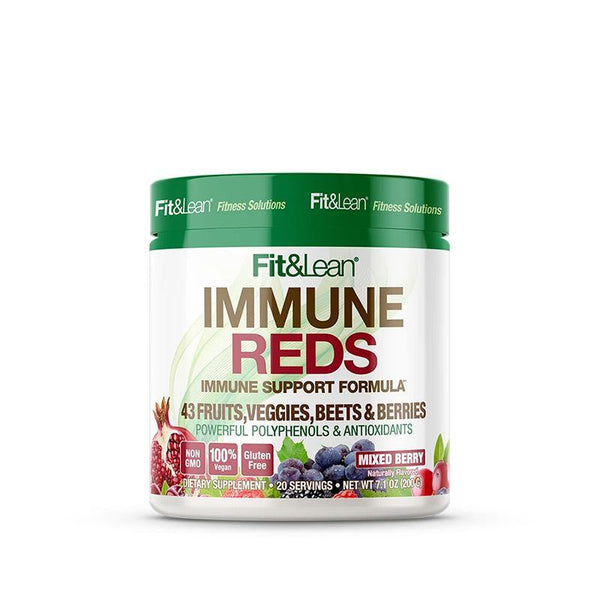 Fit&Lean Immune Red Immune Support Formula Mixed Berry 20 Serving - Bay Buy Shopping