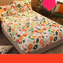 Flannel Bed Sheet One - piece Coral Fleece Plus Velvet Warm Non - slip Fixed Bed Cover - Bay Buy Shopping