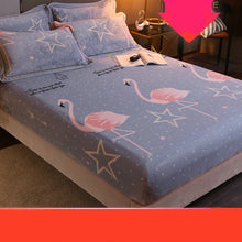 Flannel Bed Sheet One - piece Coral Fleece Plus Velvet Warm Non - slip Fixed Bed Cover - Bay Buy Shopping