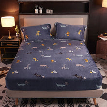 Flannel bedspread and hats bed cover thickened to keep warm - Bay Buy Shopping