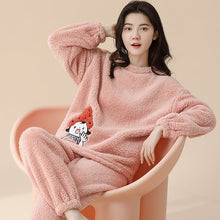 Flannel Women Pajamas Sets Sleepwear Home - Bay Buy Shopping