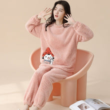 Flannel Women Pajamas Sets Sleepwear Home - Bay Buy Shopping