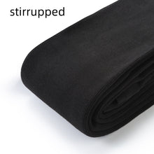 Fleece - lined Thick Cotton Vertical Stripes Belly Support Adjustable Pantyhose - Bay Buy Shopping