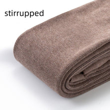Fleece - lined Thick Cotton Vertical Stripes Belly Support Adjustable Pantyhose - Bay Buy Shopping