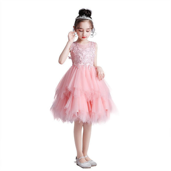 Fluffy dress skirt female flower children's wear - Bay Buy Shopping