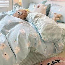 Four - piece Bed Set Pure Cotton Student Dormitory Duvet Cover Sheets - Bay Buy Shopping