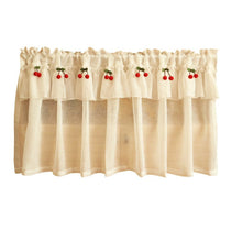 Fresh Linen Short Curtain For Kitchen Small Window - Bay Buy Shopping