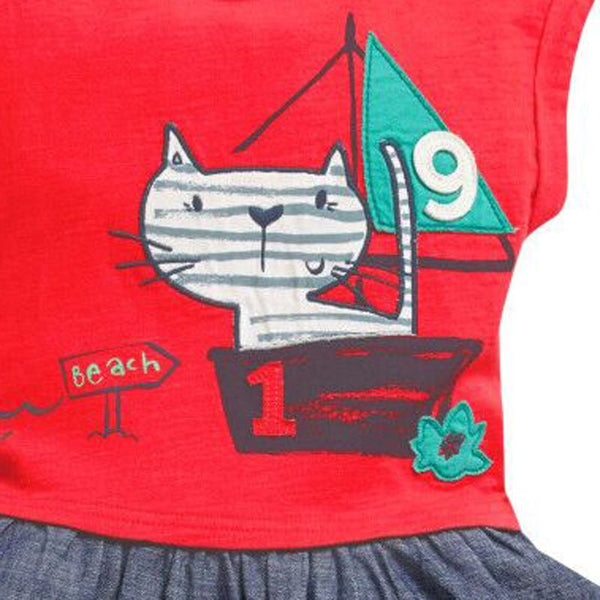Girls' Dresses, European And American Children'S Clothing, Summer New Children'S Skirts, Children'S Short - Sleeved Stitching Dress - Bay Buy Shopping