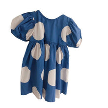 Girls' Skirt Big Polka Dot Puff Sleeve Dress - Bay Buy Shopping