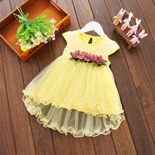 Girls' Skirt Cotton Skirt Solid Color Four Flower Dress - Bay Buy Shopping