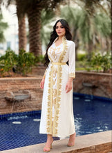 Gold Lace Sequined Embroidered Pearl Embroidery Dress - Bay Buy Shopping