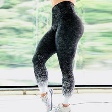 Gradient Gypsophila Digital Printing Slim High Waist Sports Yoga Pants Leggings - Bay Buy Shopping